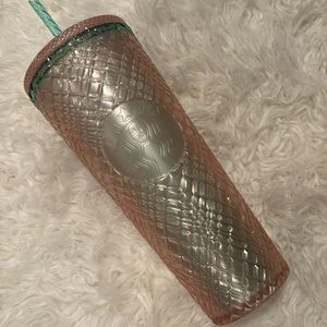 New Baby Pink and Green Starbucks Cup